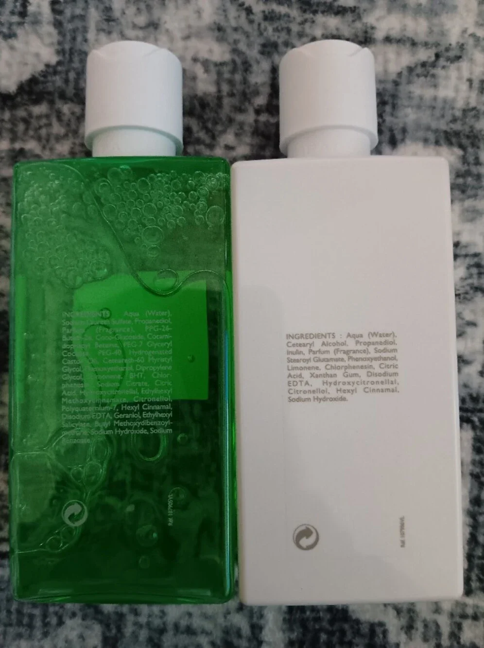 Hermes Un Jardin Sur Le Nil Green & White Shampoo and Conditioner Set 200ml.